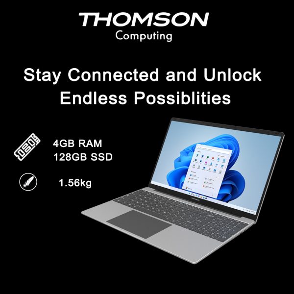 Thomson IN-N15V2C NEO Series with Intel Celeron Dual Core N4020 Processor – (4 GB RAM/128 GB SSD/Windows 11 Home)
