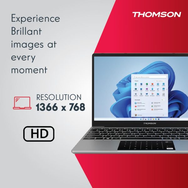 Thomson IN-PX14C Metallic NEO Touch Series with Numeric Touch Pad & Intel Celeron Dual Core N4020 Processor – (4 GB RAM/128 GB SSD/Windows 11 Home)